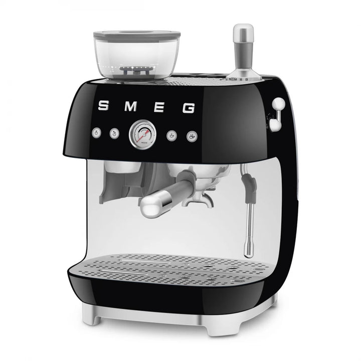 Espressor manual negru 50's Style, EGF03BLEU, Smeg