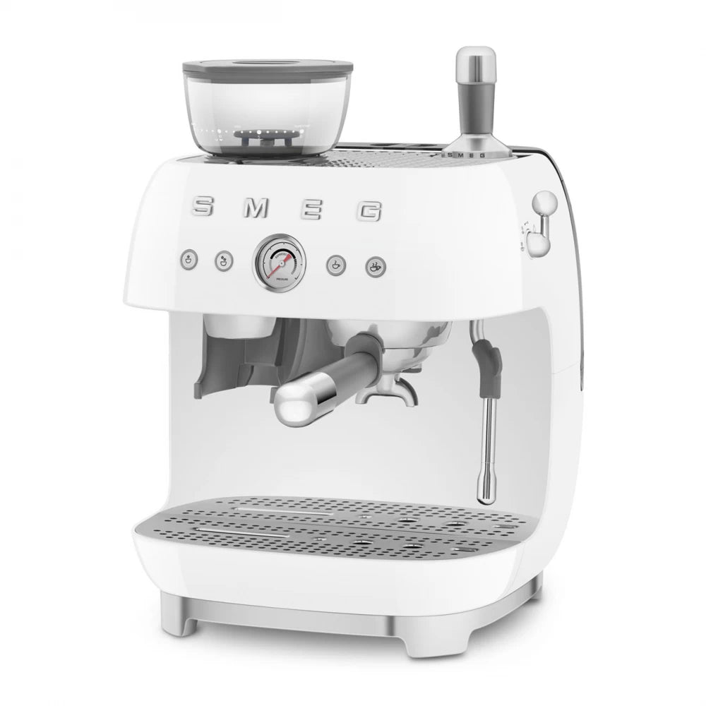 Espressor manual alb 50's Style, EGF03WHEU, Smeg