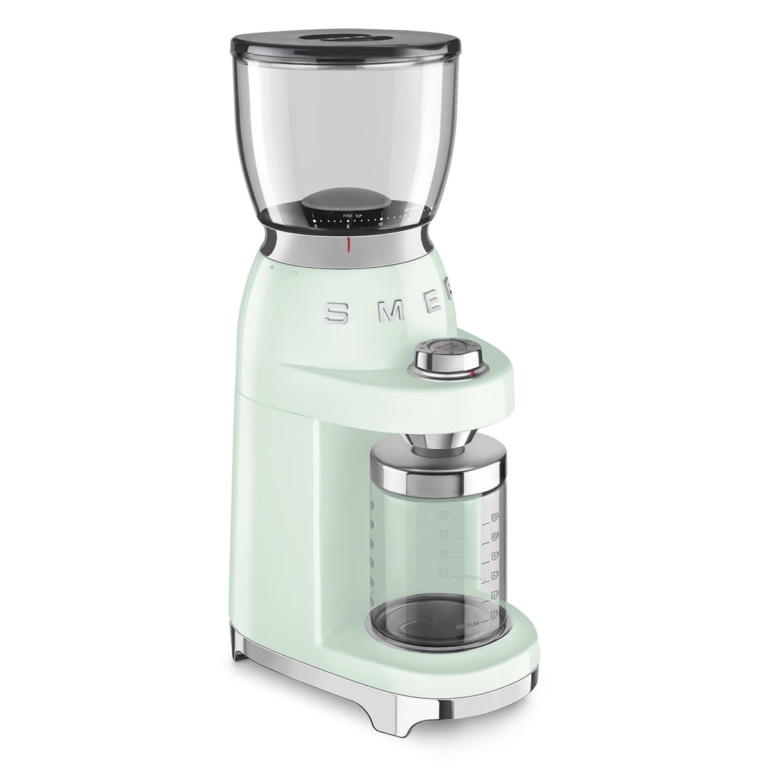 Rasnita de cafea verde smarald, CGF01PGEU, Smeg