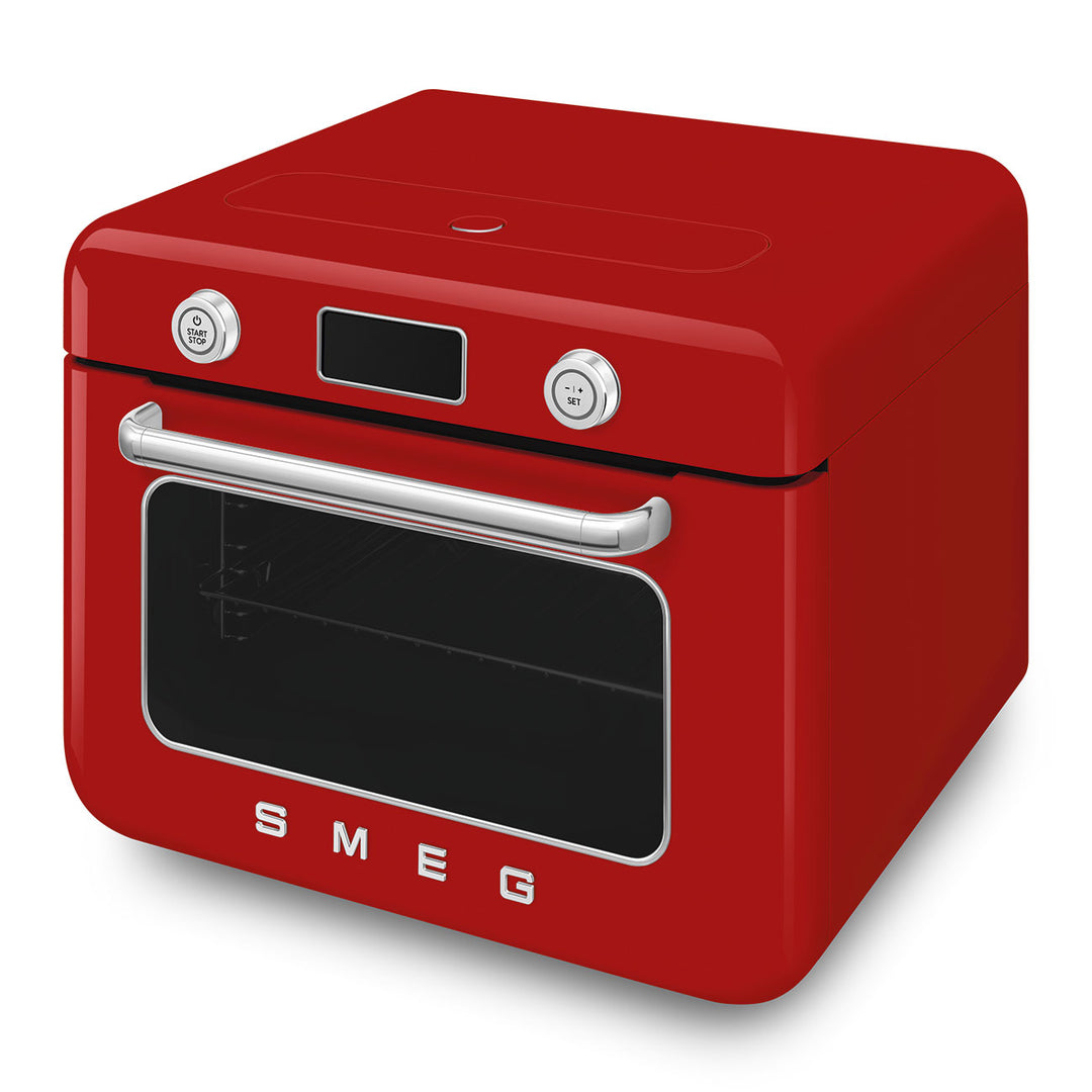 Mini cuptor rosu cu aburi, COF01RDEU, Smeg