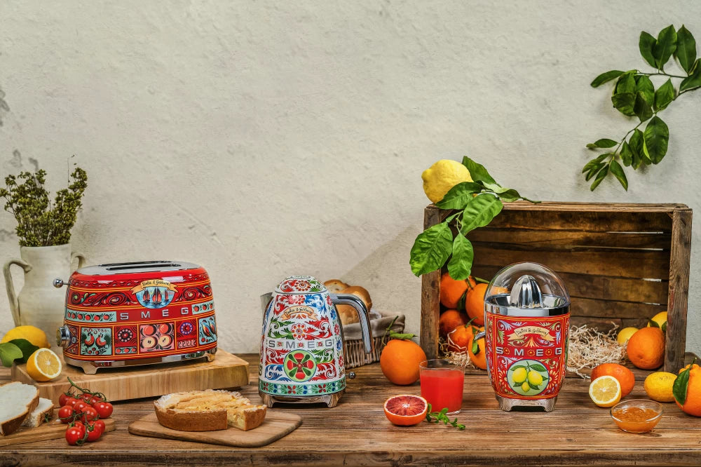 Prajitor de paine Smeg Dolce&Gabanna TSF01DGEU, Sicily is my love