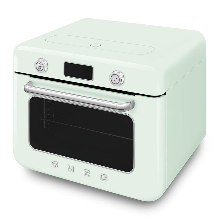 Mini cuptor verde pastel cu aburi, COF01PGEU, Smeg