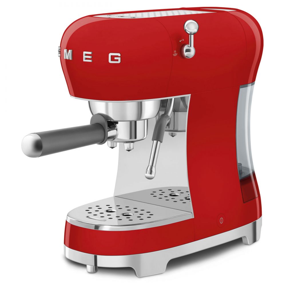 Espressor rosu de cafea ECF02RDEU, Smeg