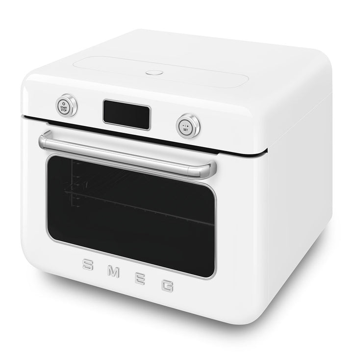 Mini cuptor alb cu aburi, COF01WHEU, Smeg