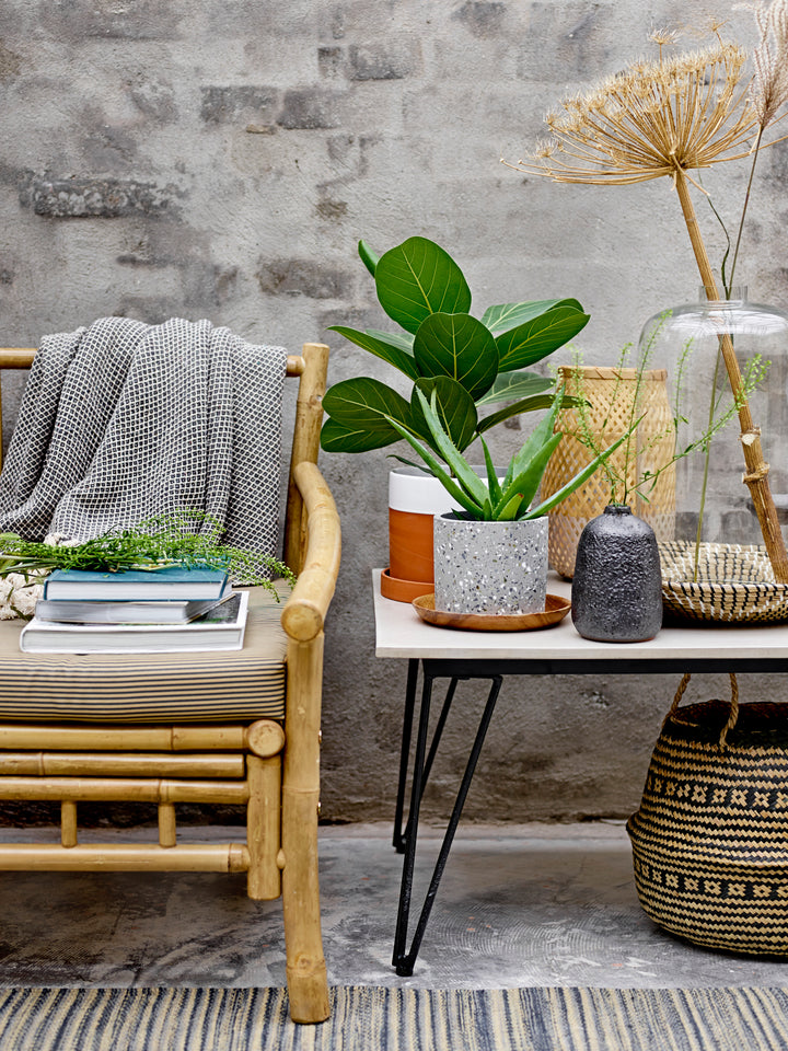 Masă Cafea Ciment Fibros Gri Bloomingville - Imagine 5