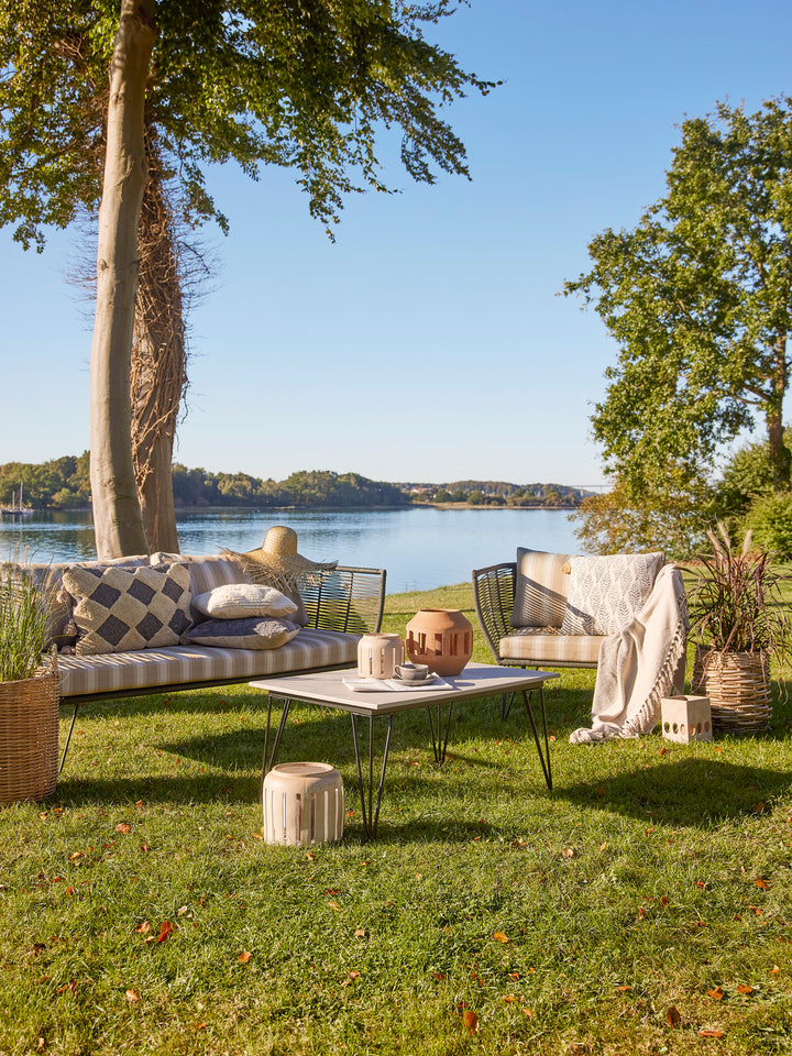 Masă Cafea Ciment Fibros Gri Bloomingville - Imagine 7