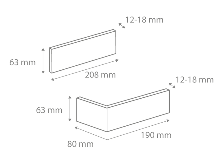 Element Colt Caramida Aparenta Cambridge 13 Beton (0.43mp), Stegu