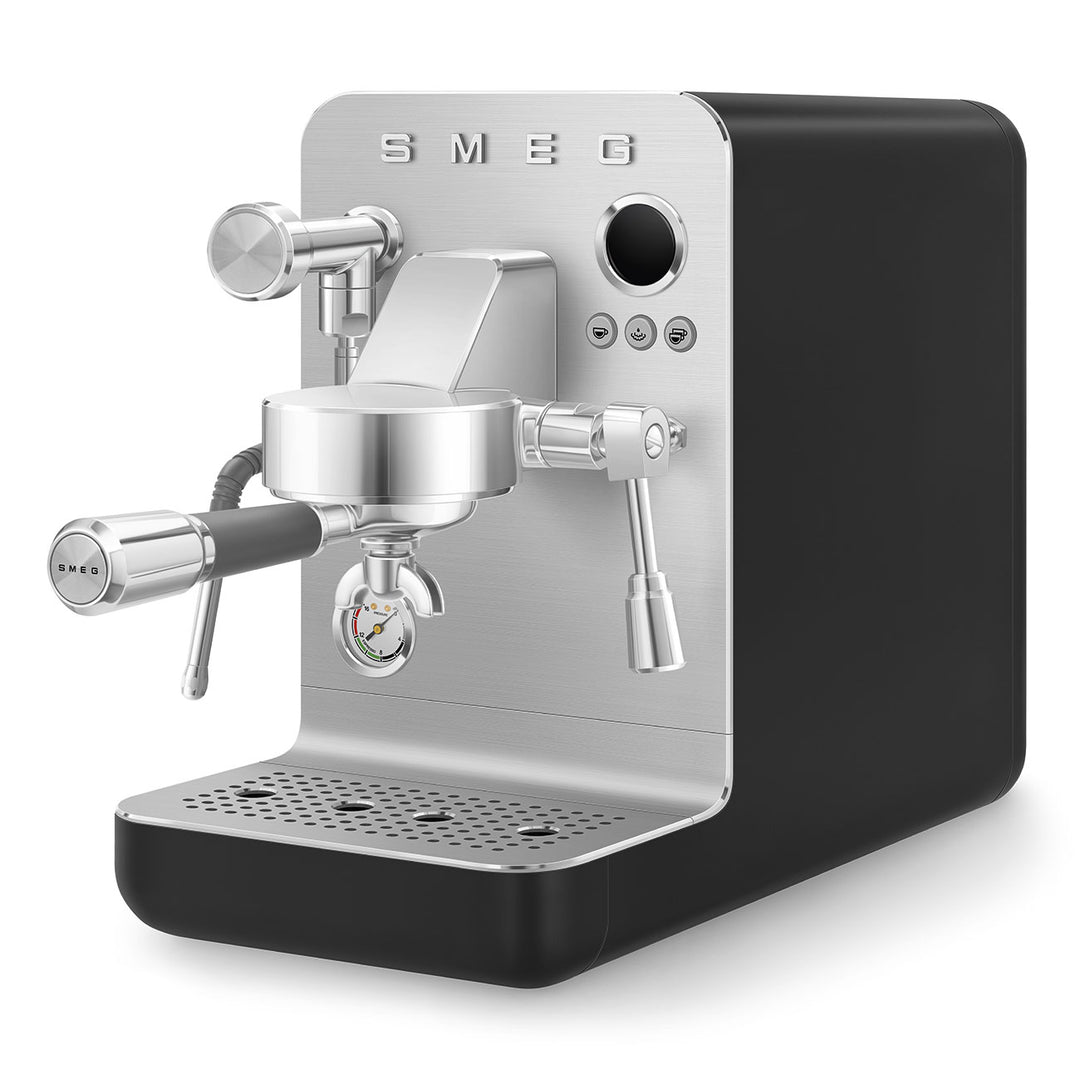 Aparat de cafea espresso manual Minipro negru, EMC02BLMEU, Smeg