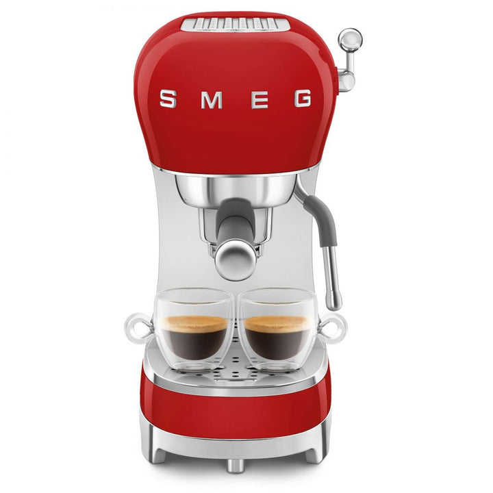 Espressor rosu de cafea ECF02RDEU, Smeg