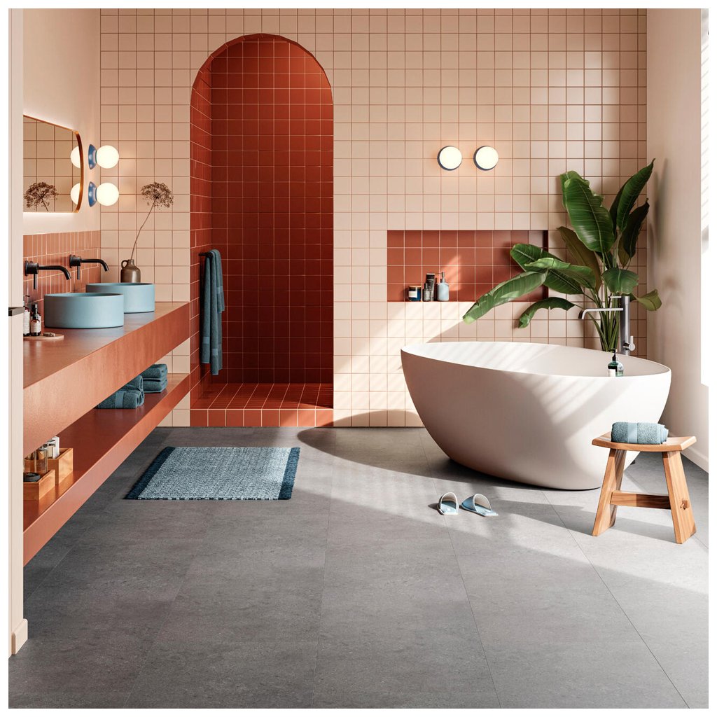 Parchet SPC Rimini 6mm, Zenn RigidClick Comfort 55 Tile, Berry Alloc