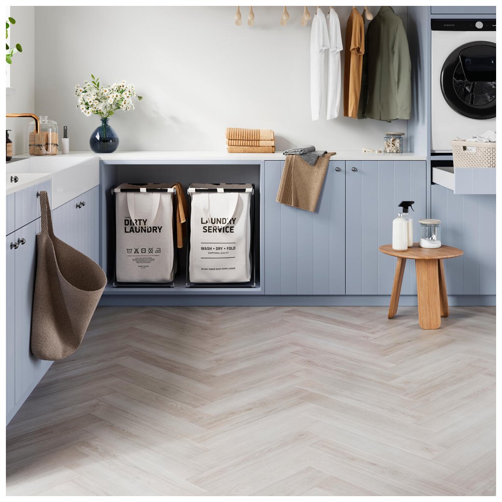 Parchet SPC Herringbone Oslo 6mm, Zenn Comfort 55, Berry Alloc