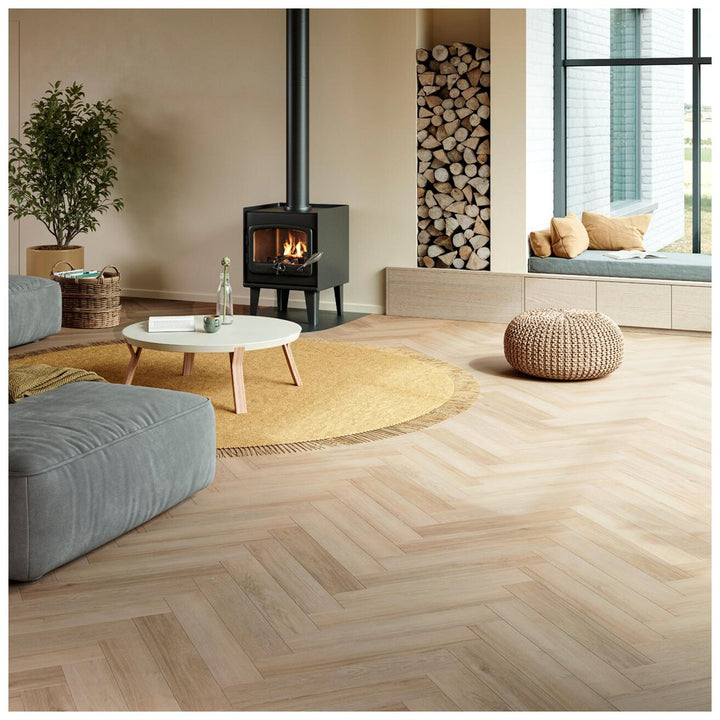 Parchet SPC Herringbone Sorrento 6mm, Zenn Comfort 55, Berry Alloc