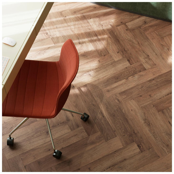 Parchet SPC Herringbone Porto 6mm, Zenn Comfort 55, Berry Alloc