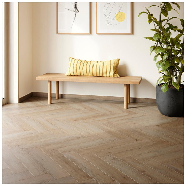 Parchet SPC Herringbone Faro 6mm, Zenn Comfort 55, Berry Alloc