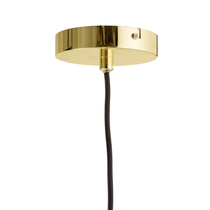 Lustră Metalică Aurie Cu Plantă Bloomingville - Imagine 3
