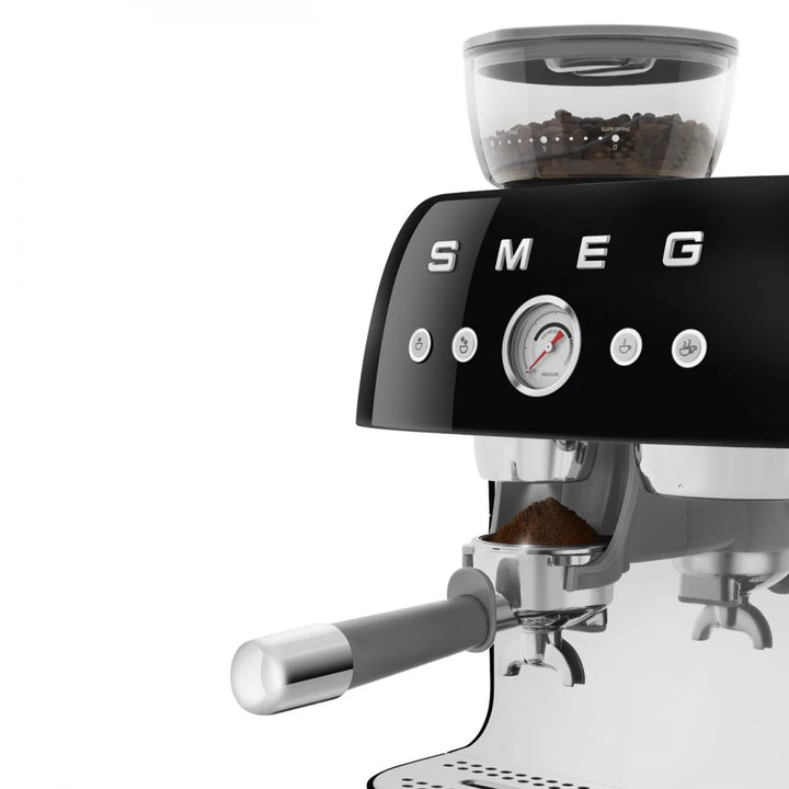 Espressor manual negru 50's Style, EGF03BLEU, Smeg