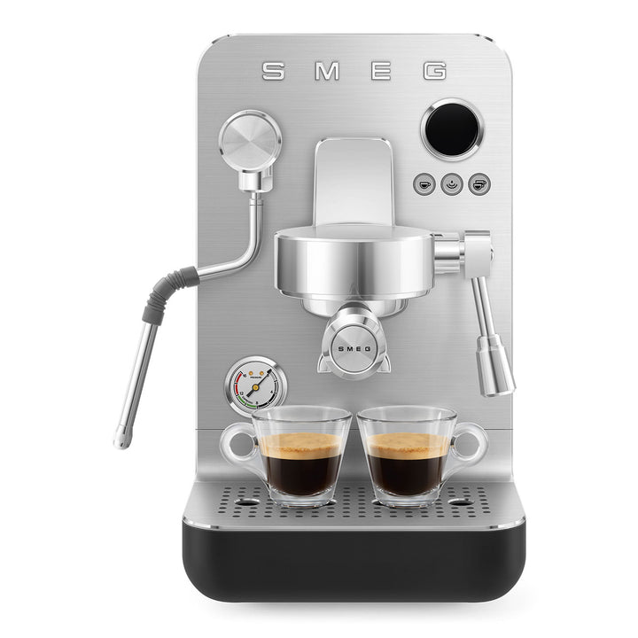 Aparat de cafea espresso manual Minipro negru, EMC02BLMEU, Smeg