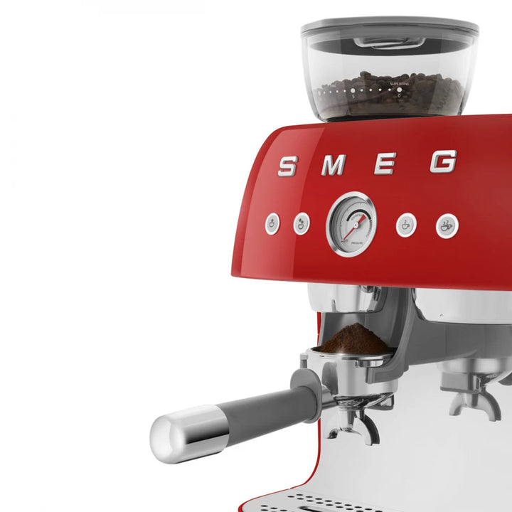 Espressor manual rosu 50's Style, EGF03RDEU, Smeg