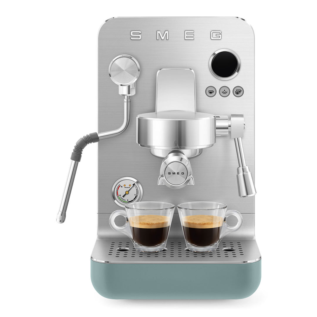 Aparat de cafea espresso manual Minipro verde smarald, EMC02EGMEU, Smeg