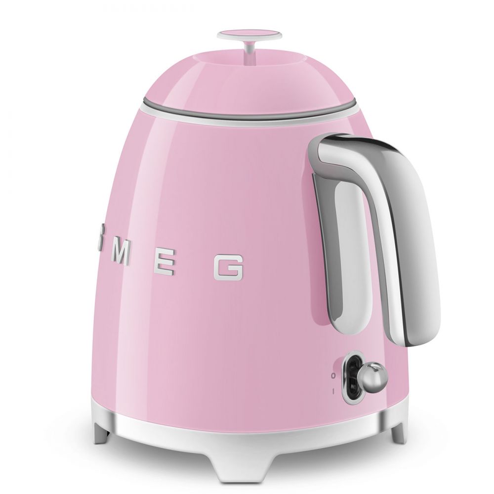 Mini fierbator de apa retro roz, KLF05PKEU, Smeg (BlackFriday)