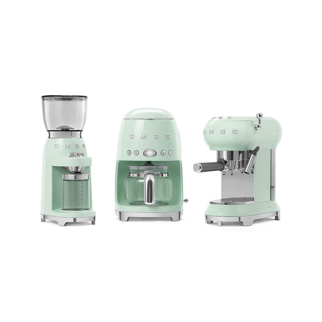 Rasnita de cafea verde smarald, CGF01PGEU, Smeg