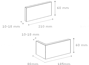 Caramida Aparenta Rustik 526 Beton (1mp), Stegu