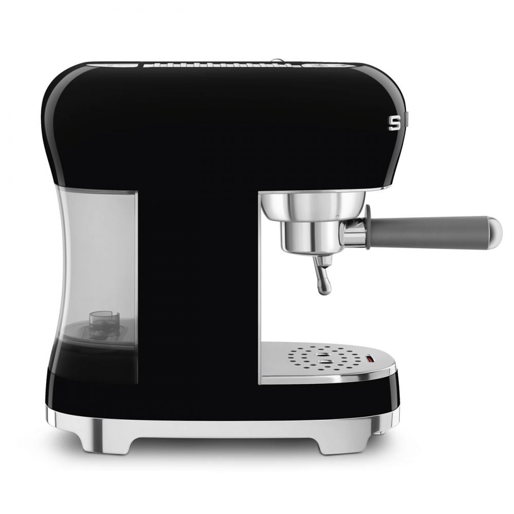 Espressor negru de cafea ECF02BLEU, Smeg