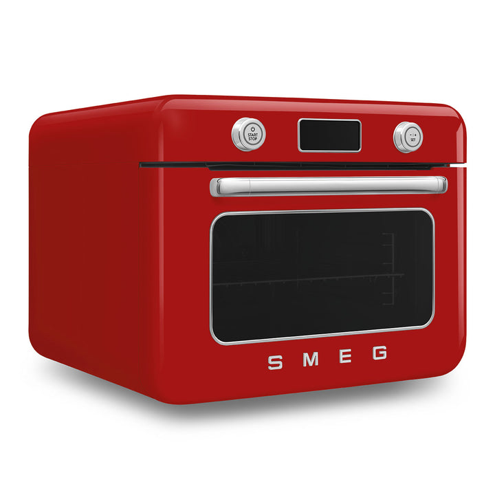 Mini cuptor rosu cu aburi, COF01RDEU, Smeg