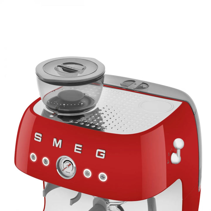 Espressor manual rosu 50's Style, EGF03RDEU, Smeg