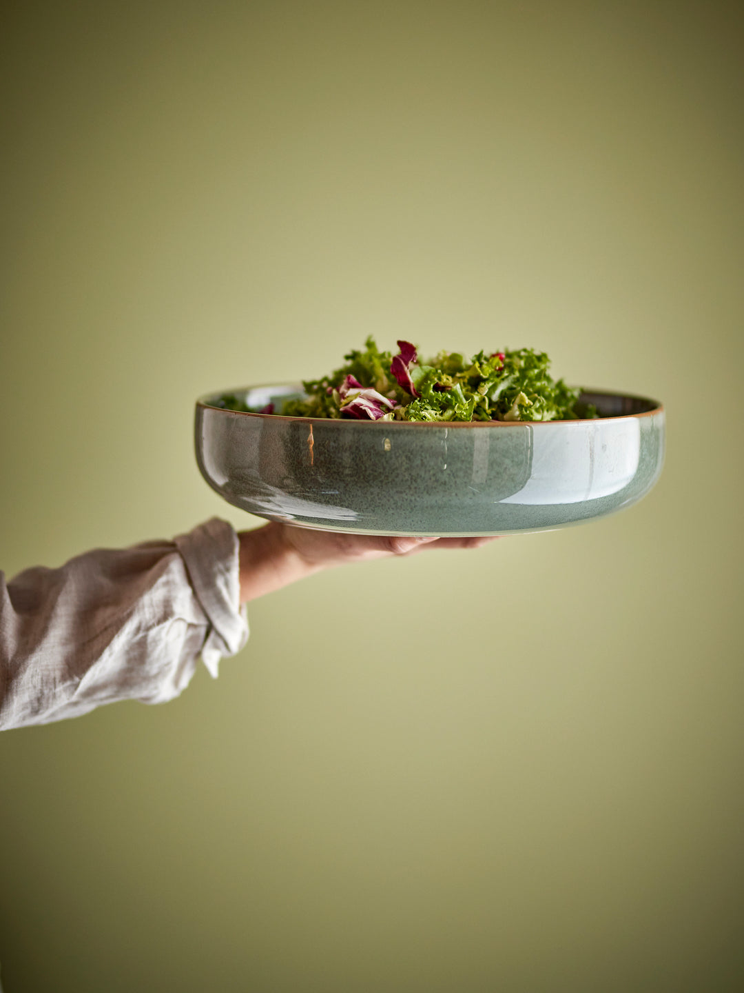 Bol Ceramic Verde Glazură Reactivă Bloomingville - Imagine 2