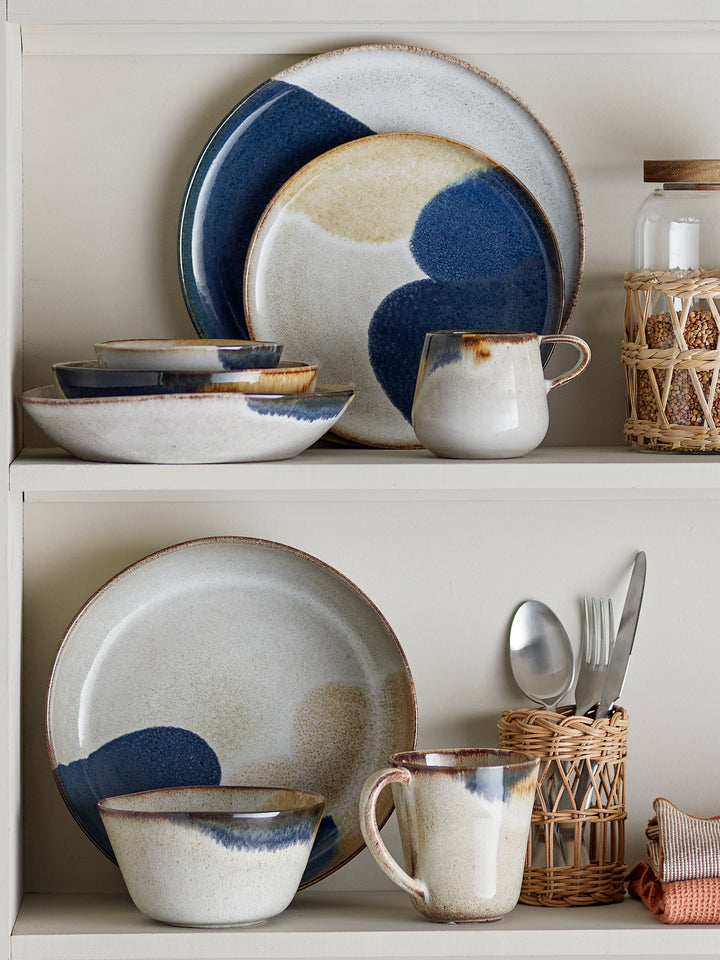 Farfurie Adâncă Ceramică Albastră Bloomingville - Imagine 6