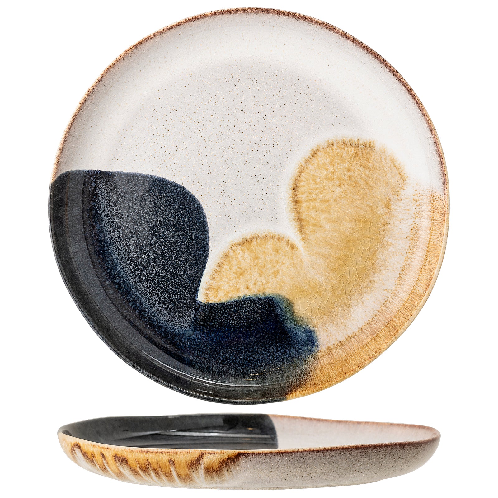 Farfurie Servire Ceramică Albastră Bloomingville - Imagine 1