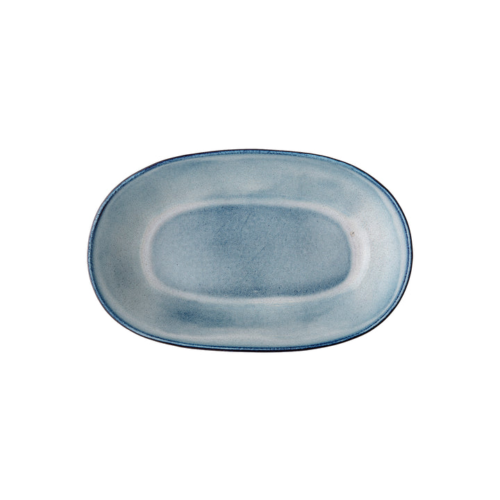 Bol Ceramic Albastru Glazurat Bloomingville - Imagine 2
