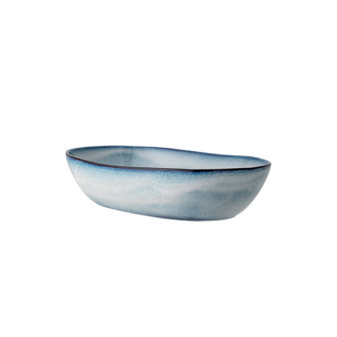 Bol Ceramic Albastru Glazurat Bloomingville - Imagine 3