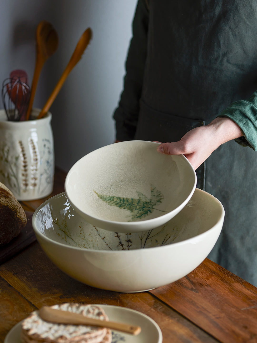 Farfurie Adâncă Ceramică Naturală Bloomingville - Imagine 4