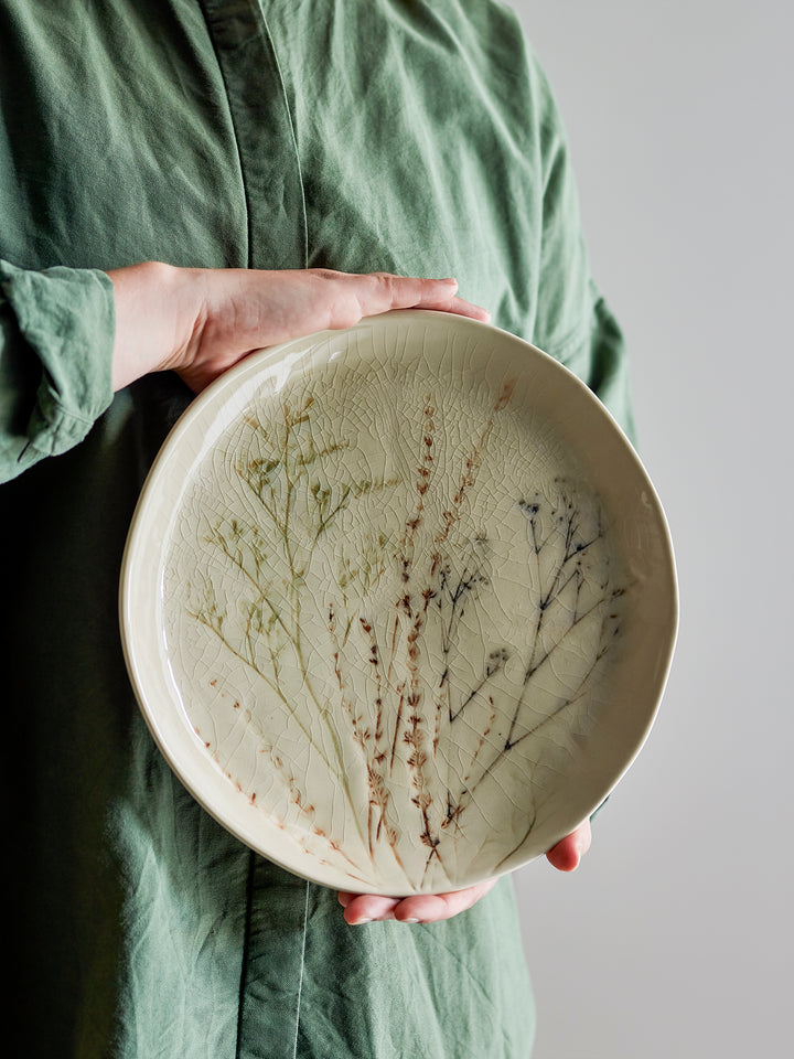 Farfurie Ceramică Naturală Cu Model Floral Bloomingville - Imagine 4