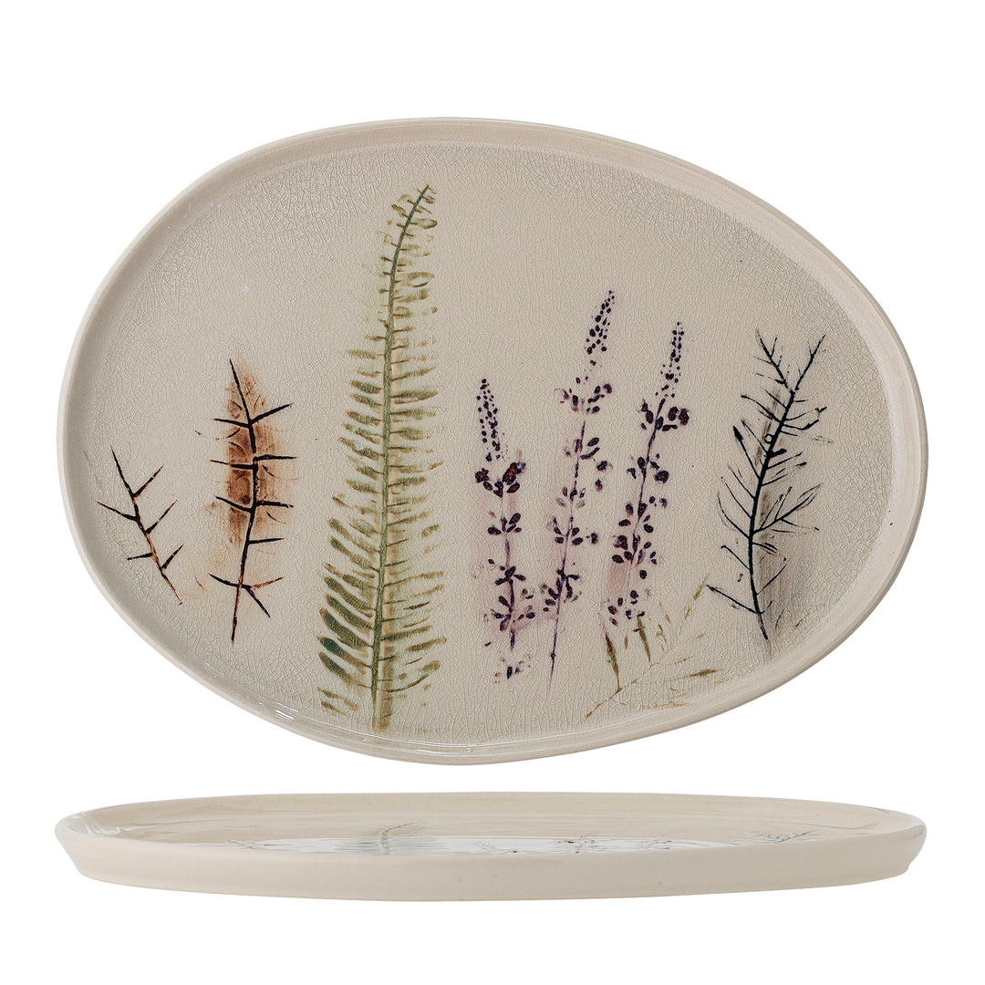 Platou Servire Ceramică Naturală Bloomingville - Imagine 1