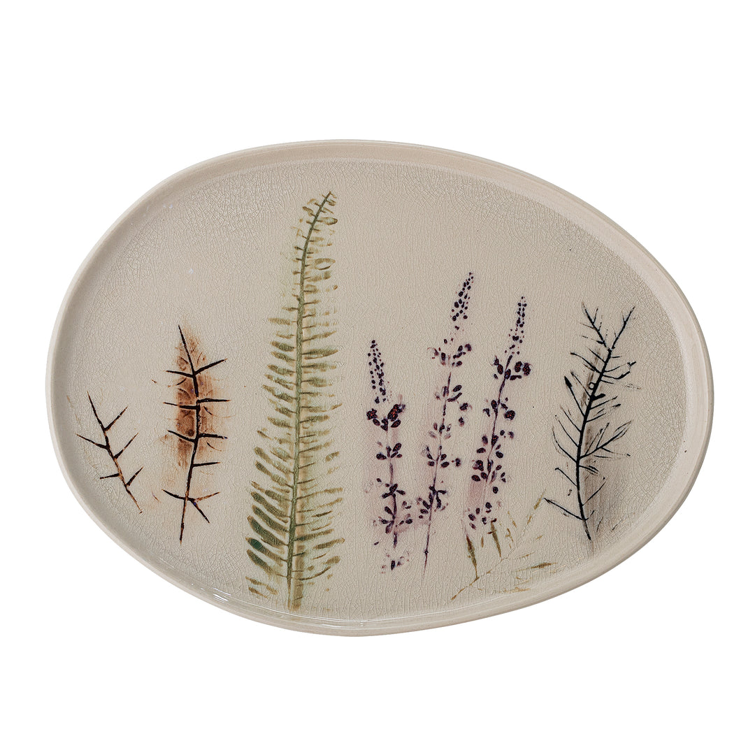Platou Servire Ceramică Naturală Bloomingville - Imagine 3