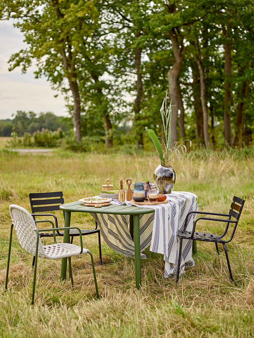 Scaun Dining Metal Negru Bloomingville - Imagine 9