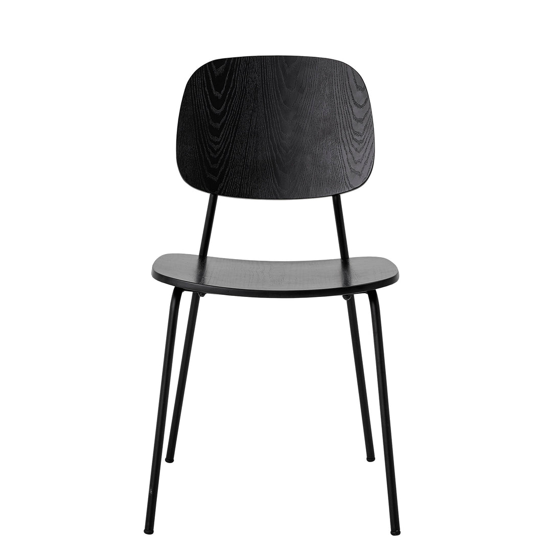 Scaun Dining Negru Placaj Bloomingville - Imagine 1