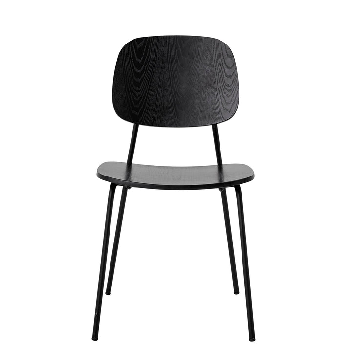 Scaun Dining Negru Placaj Bloomingville - Imagine 1