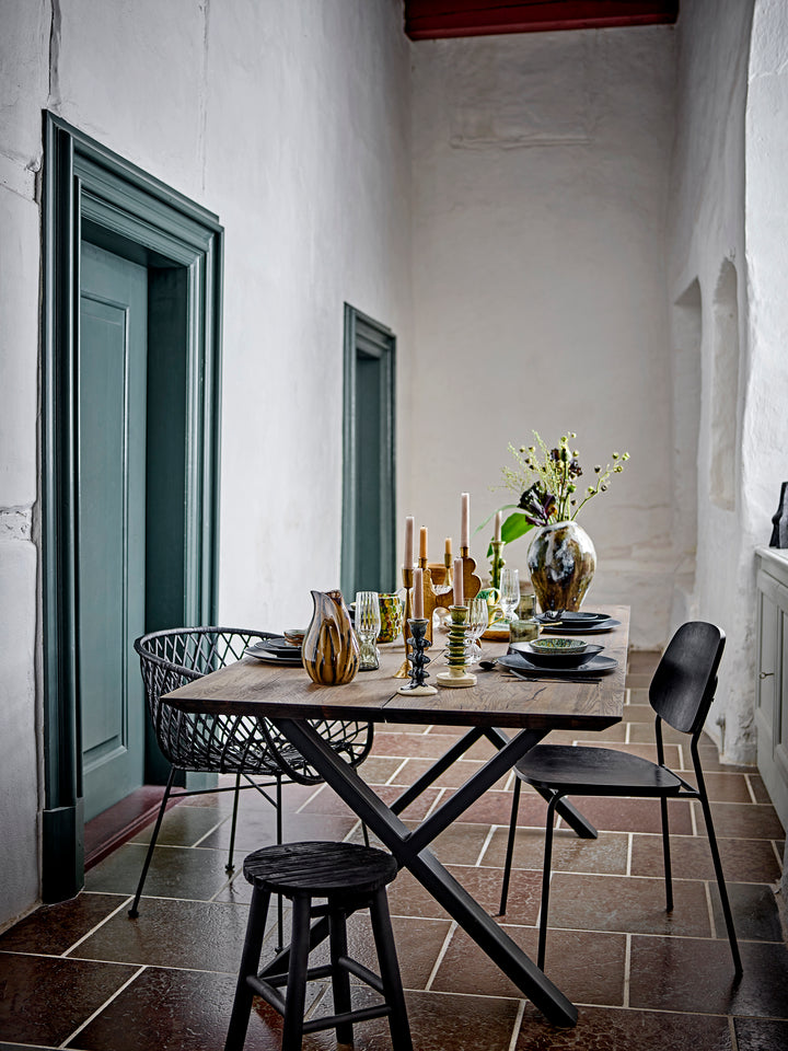 Scaun Dining Negru Placaj Bloomingville - Imagine 9