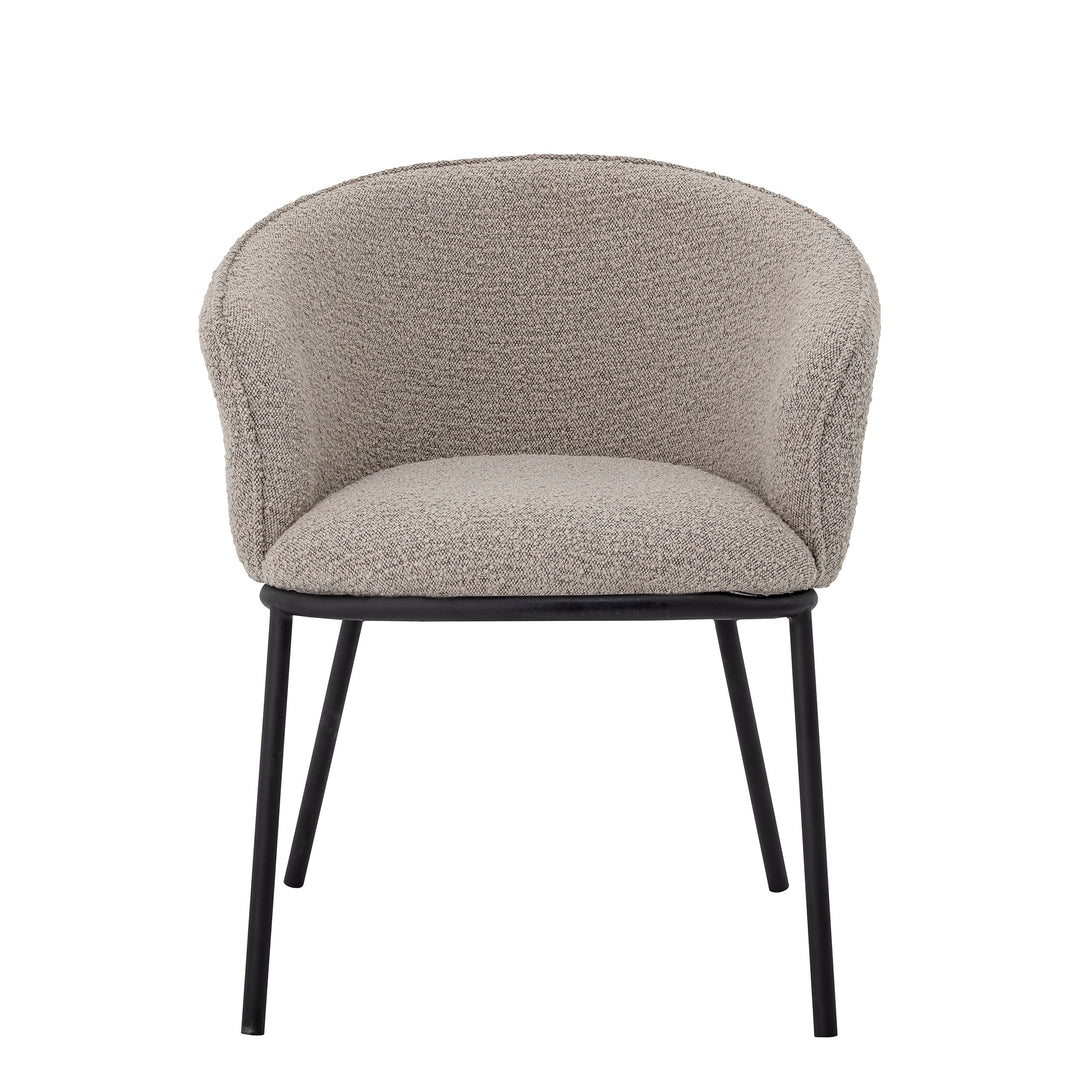 Scaun Dining Gri Poliester Bloomingville - Imagine 1