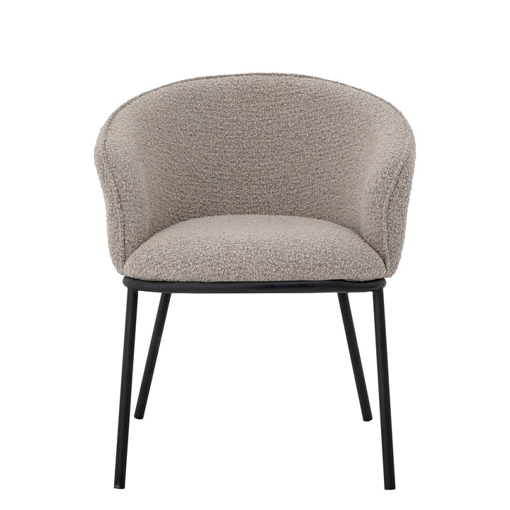 Scaun Dining Gri Poliester Bloomingville - Imagine 1