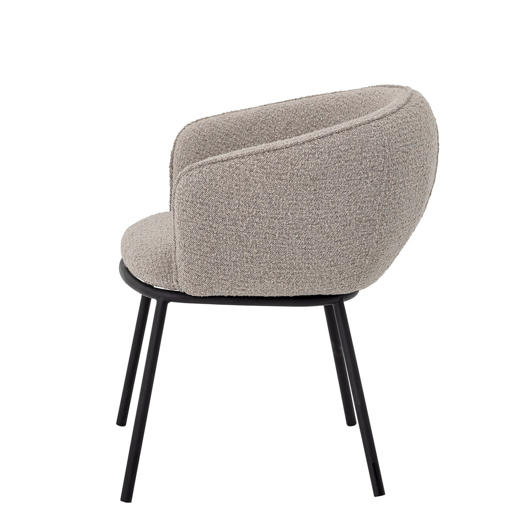 Scaun Dining Gri Poliester Bloomingville - Imagine 3