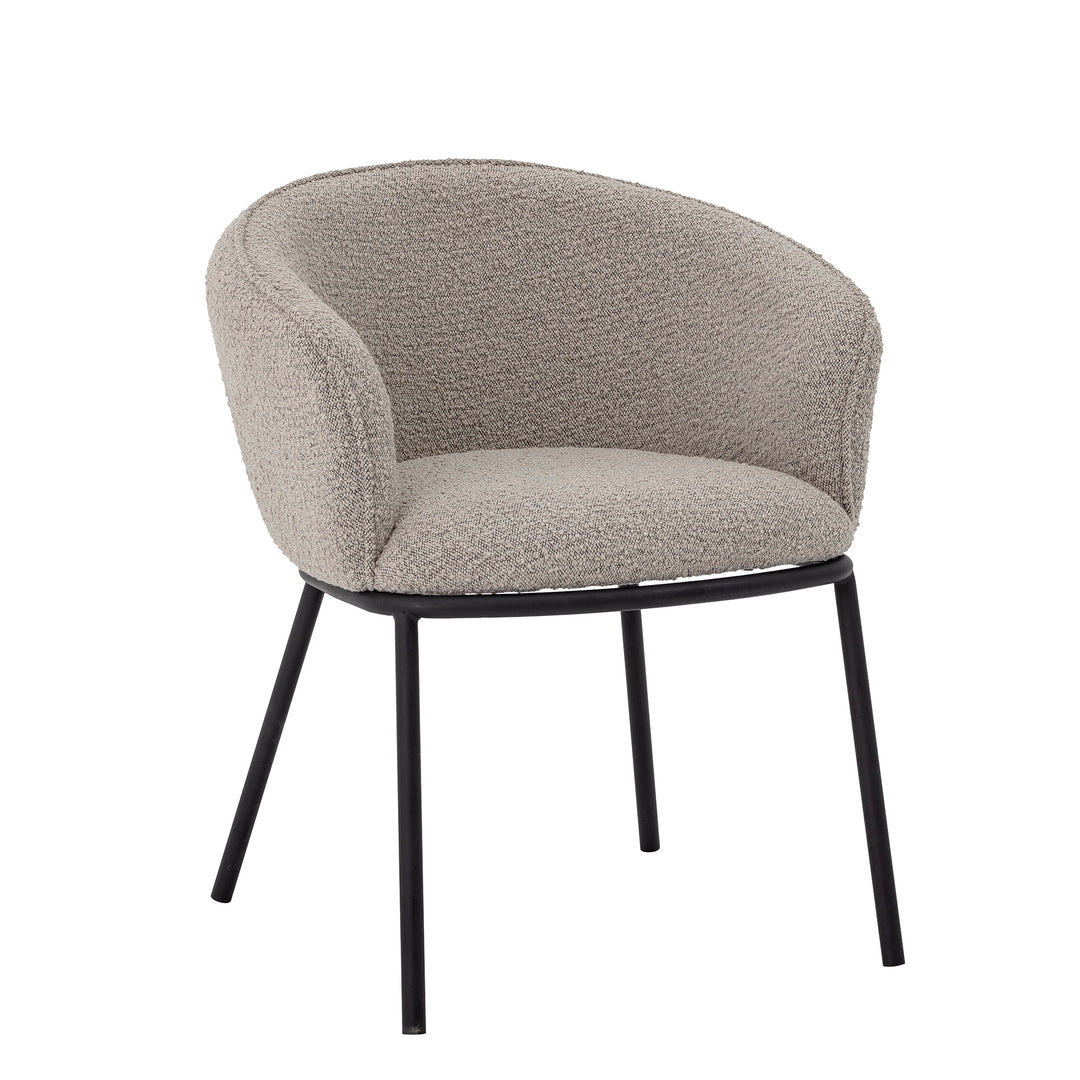 Scaun Dining Gri Poliester Bloomingville - Imagine 5