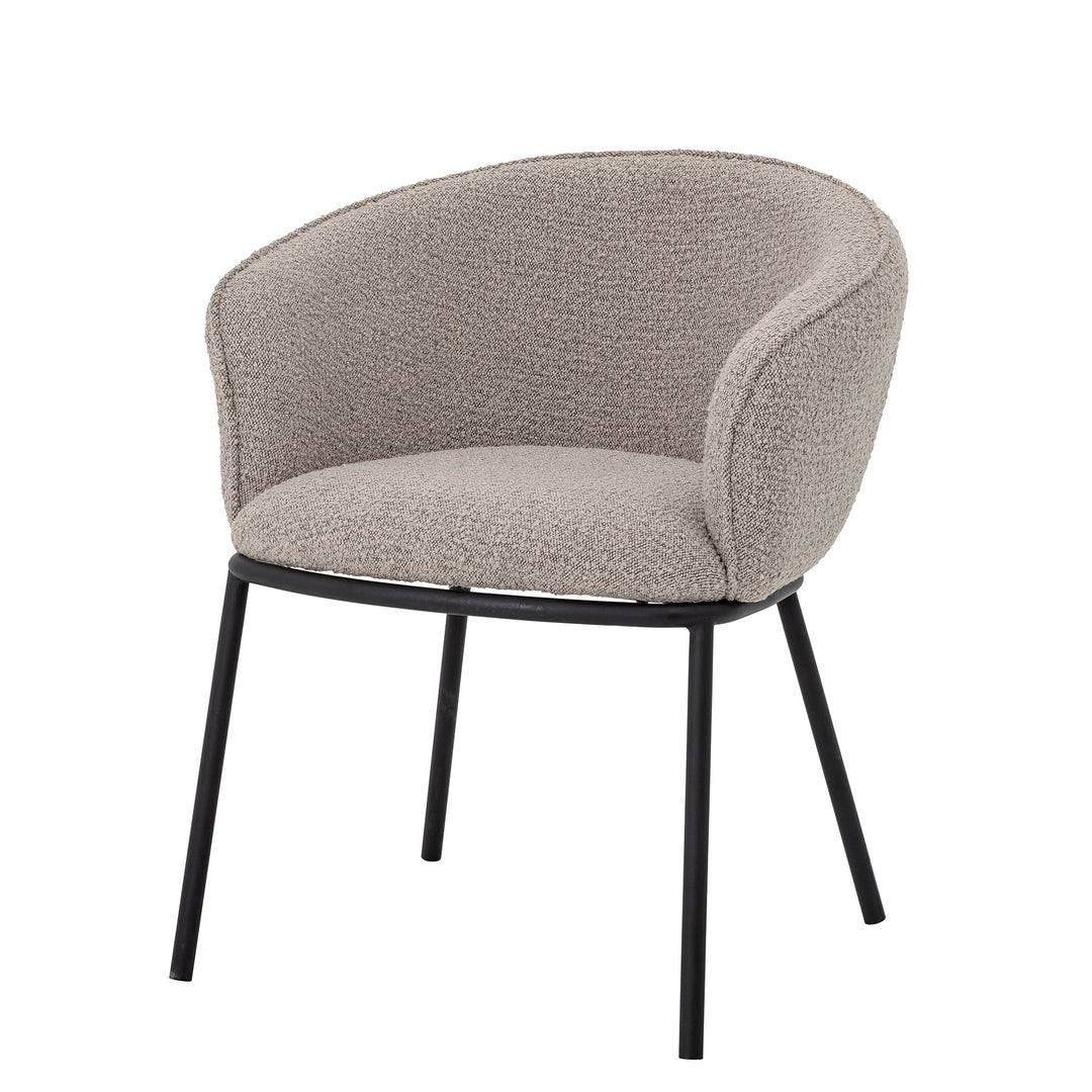 Scaun Dining Gri Poliester Bloomingville - Imagine 7
