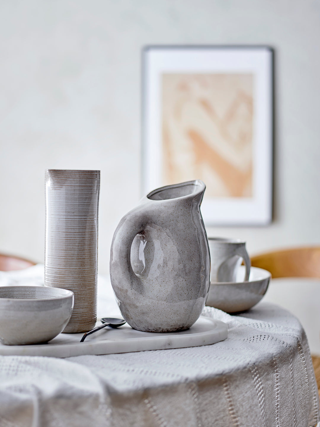 Bol Ceramic Gri Bloomingville - Imagine 3