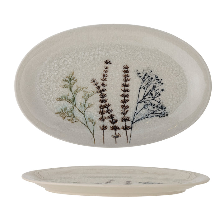 Platou Servire Ceramică Natural Bloomingville - Imagine 1