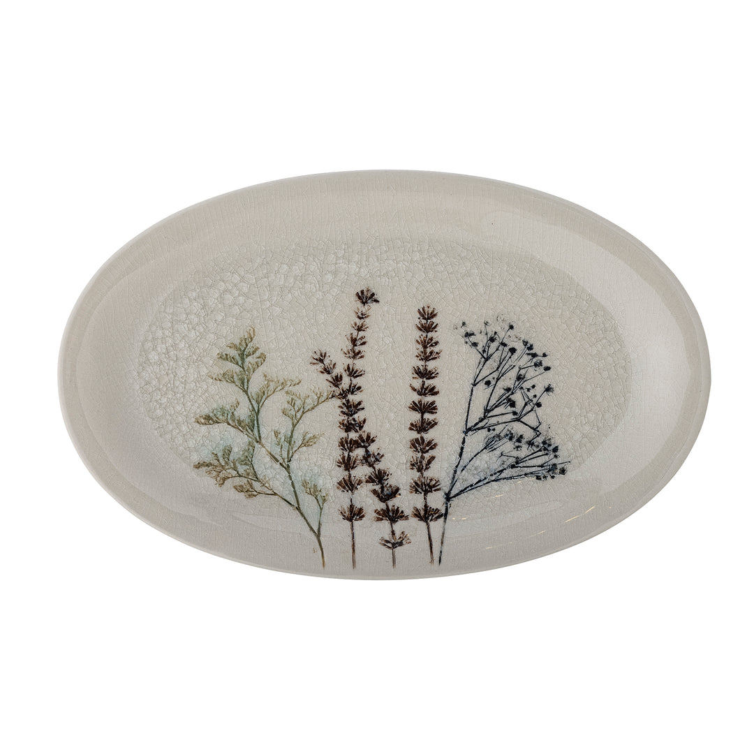 Platou Servire Ceramică Natural Bloomingville - Imagine 2